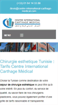 Mobile Screenshot of centre-international-carthage-medical.com
