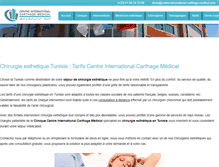 Tablet Screenshot of centre-international-carthage-medical.com